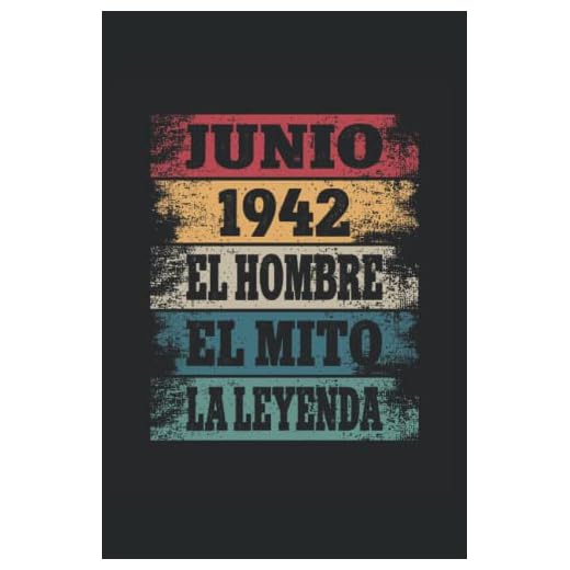 Junio 1942 - El Hombre - El Mito - La Leyenda: Regalos Originales para Hombre Papá Abuelo Hermano - Diario, Cuaderno De Notas, Apuntes O Agenda