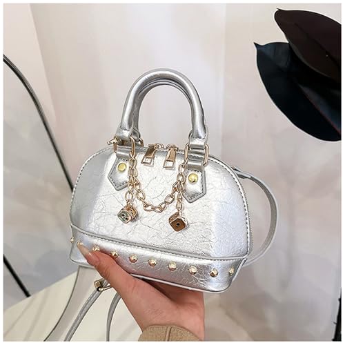 Bolso tote para mujer, mochila de cuero, bolso bandolera, bolso de mano para boda, baile de graduación, fiestas, trabajo y viaje (Estilo 517) miniatura 7