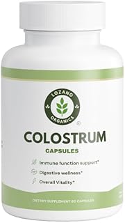 Bovine Colostrum Supplement – 60 Capsules, (Sourced from First Milking, Standardized to 15% IgG Immunoglobulins). Pure formula with no fillers. Quality verified through third-party testing.