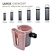 AOKID Bike Cup Holder for Shopping Carts Bicycle with Phone Mount Universal Non-Slip Drink Bikes Scooters More 3-in-1 Design Holds Water Bottles Phones Keys Pink