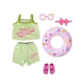 Atomvia Baby Puppenkleidung, Schwimm-Set für Puppen, Grün