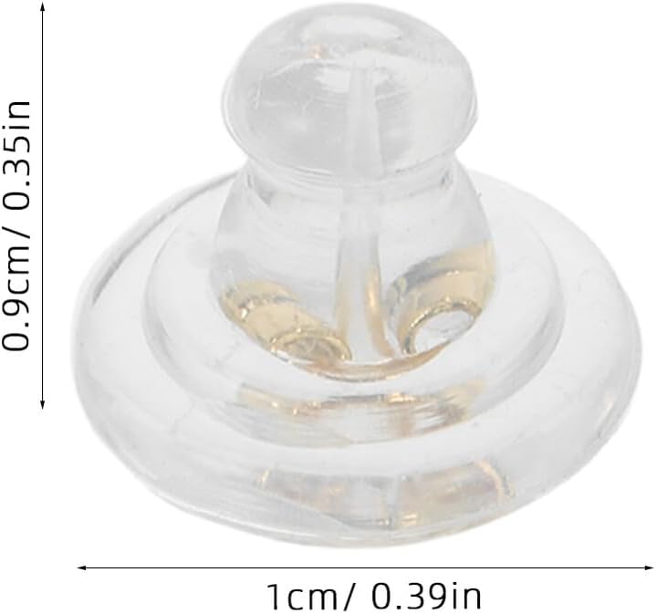 100pcs Silicone Earring Backs Secure Support for Studs