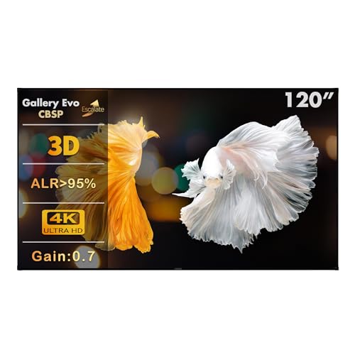 Wupro CBSP CLR Écran de cinéma Maison en Velours élégant pour projecteurs à Ultra Courte focale (120)