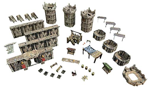 Mesa de trabajo Battle Systems BSTFWC003 con organizador modular gris