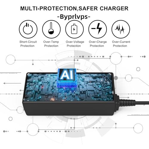 Universal Byprlvps 45W Chromebook Charger Type-C Compatible with Acer,Lenovo,Hp Chromebook Charger,Asus,Samsung,Google,Dell Laptop USB C Fast Charging Power Adapter UK Replacement - Image 5