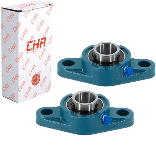 Image of CHR 4 Pack UCFL205-16 Pillow Block Bearings | Flange Mounted Pillow Block Bearings - Chrome Steel with 1 inch Bore | ISO 9001-2015 Certified