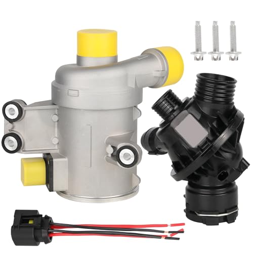 GZGN Water Pump Compatible with BMW 335i,435i,X5,X6,335i xDrive,335i GT xDrive,435i Gran Coupe,M2,M235i,M235i xDrive,Electric Engine Water Pump W/Thermostat OE#11518635090,11537598865 by GZGN - Used condition - US$143.15