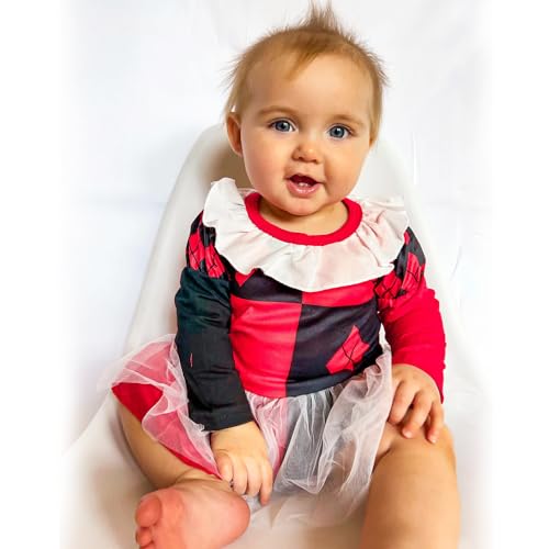 HINTINA Newborn Baby Girl Halloween Romper Dress Outfits With Socks3