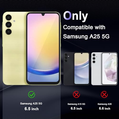 Image of Case for Samsung Galaxy A25 5G, Military Grade Drop Protection Phone Case, Yellowing Resistant, Anti-Scratch Hard PC Back, Shockproof Hard Ultra-Thin Protective Cover, Clear