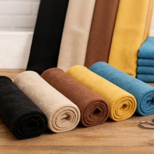 HAPACE Polar Fleece Fabric by The Yard Soft & Warm Material for Blankets Clothing Crafts Sofa Cushion & DIY Sewing 63 Wide Solid (Black 1 Yard)