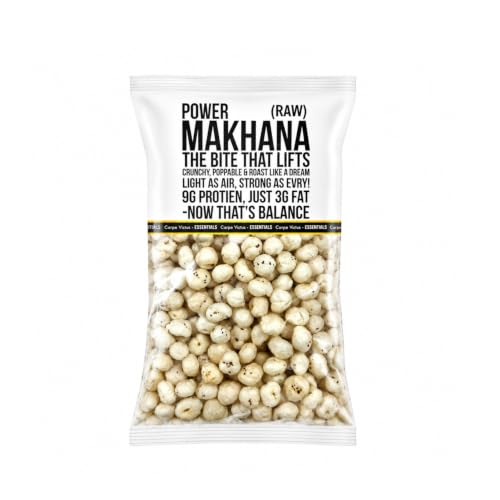 Image of Carpe Victus Raw Makhana 1kg | Premium Phool Makhana (Fox Nuts) | Lotus Seeds for Roasting & Cooking | Healthy Low-Calorie Snack | Rich in Protein & Calcium