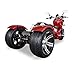150CC Mean Dog Trike | 3-Wheel Motorcycle, ICEBEAR Ruckus PST150-19N, Featuring A Low Center of Gravity and Responsive Steering, Ample LEGROOM (Burgundy)