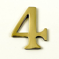 1.5 To 2 Inch Self-Adhesive Brass Numbers & Letters – White Powder Coated – For Mailboxes, Signs, DIY 2 thumbnail image