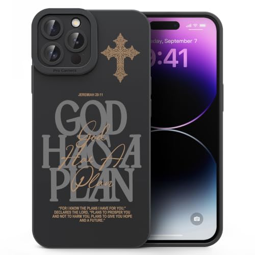 CASBST for iPhone 14 Pro Christian Phone Case, Jeremiah 29:11 Design
