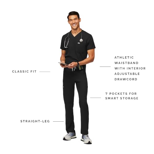 FIGS Axim Cargo Scrub Pants for Men – Black, L by FIGS - Used condition - Image 3