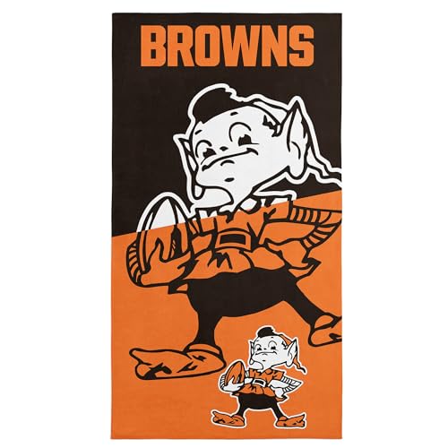 Image of Northwest NFL Cleveland Browns Microfiber Beach Towel, 30 x 60 Inches - Quick Dry, Sand Resistant, Lightweight, Highly Absorbent, Incisor Design