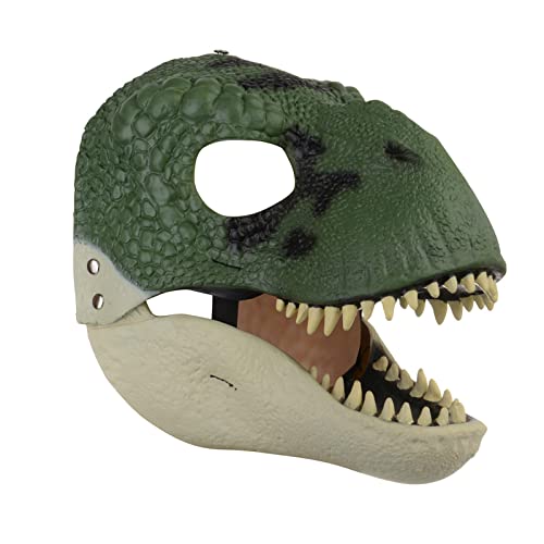 INIFLM Dino Mask with Moving Jaw, Eye-catching Latex Dinosaur Dress Up Mask for Halloween Party Masquerade -  220402WD02-1-10627-1525451111