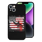 Fishing Marlin Swordfish Fish 4th of July American Flag USA Phone Case Slim Phone Protective Cover Compatible with iPhone 14/iPhone 14 Plus/iPhone 14 Pro/iPhone 14 Pro Max