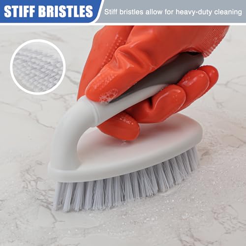 image for Apvpvpt Household Scrub Brushes for Cleaning Heavy Duty Scrub Brush wi