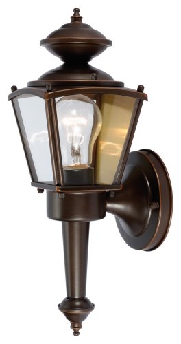 Hardware House 544213 13-1/2-Inch by 4-1/2-Inch Outdoor Lighting Fixture Rust