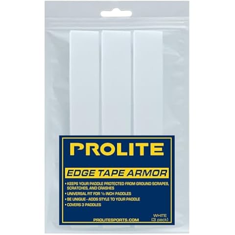PROLITE Pickleball Paddle - Edge Tape Armor (White, 6-Pack) Cover