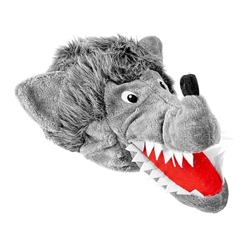 W WIDMANN MILANO Party Fashion 10013 - Chapéu lobo, cinzento, chapéu, boné, animal, conto de fadas, festa temática, carnaval