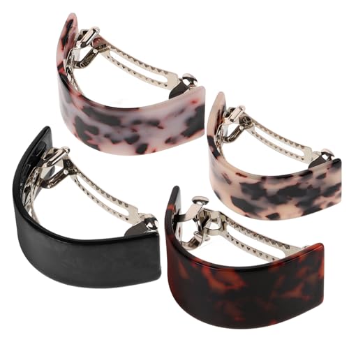 Pinzas de pelo de acetato decorativas en lote de 4 piezas para obsequios y detalles únicos