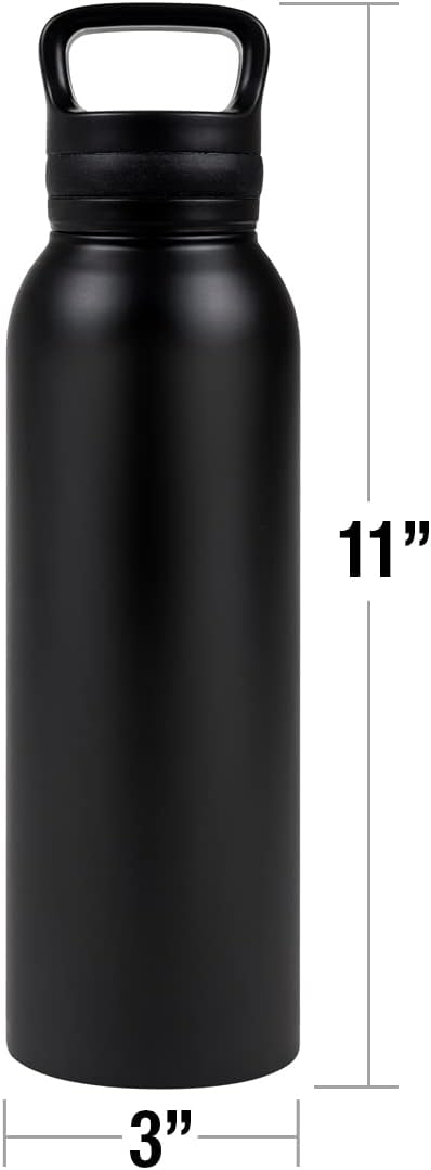 Avatar The Last Airbender OFFICIAL Zuko Flame Burst 24 oz Insulated Canteen Water Bottle, Leak Resistant, Vacuum Insulated Stainless Steel with Loop Cap