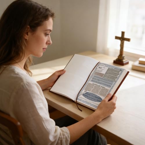 66-Page Bible Study Guides and Devotional Journal with Daily Scripture Quotes, Prayer Prompts, Cross-References, and Reflection Guides - A Comprehensive Year-Long Plan and Christian Gift - Image 5