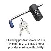 Master Lock Trailer Lock, Stainless Steel Adjustable Coupler Latch Lock, 2847DAT
