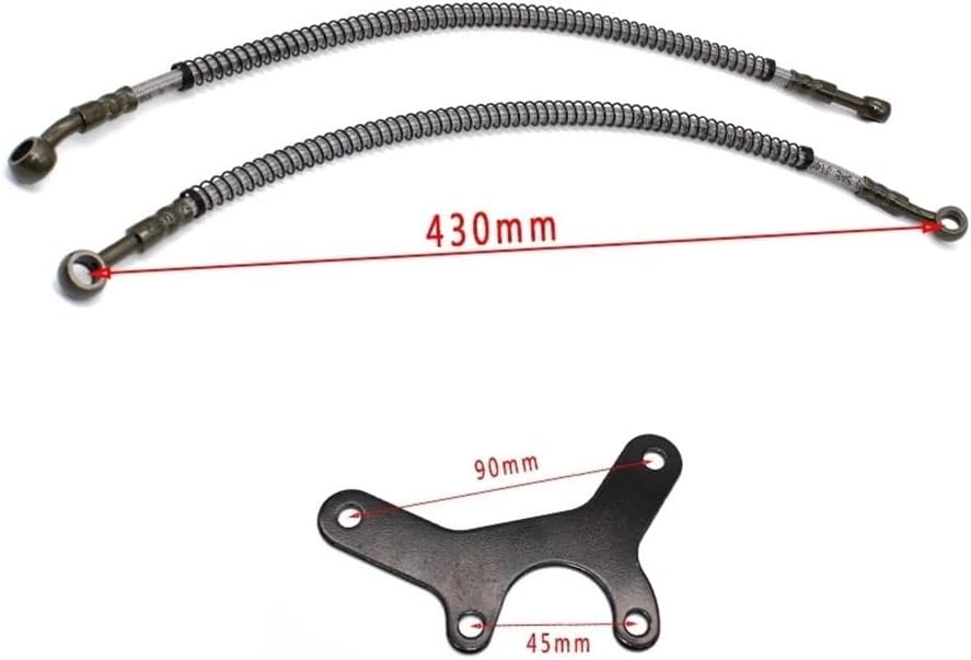 Motorcycle ATV Motorcycle Oil Radiator Car Oil Kit Compatible 50 70 90 110 125 140cc(Black-50cc-110cc-L)