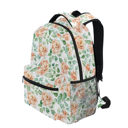 Sac à dos aquarelle roses grande capacité taille S pour étudiante - 3