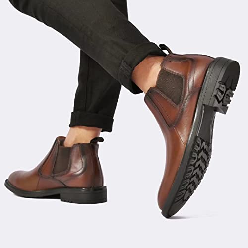 Image of Arkbird Chelsea Boots for Men Genuine Leather Oxford Casual and Formal Ankle Dress Boot
