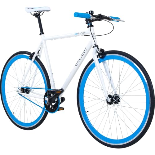 Blade Fixie Fahrrad 28 Zoll Singlespeed 165 - 195 cm retro Urban Bike mit Flip Flop Nabe für Fixed Gear und Freilauf