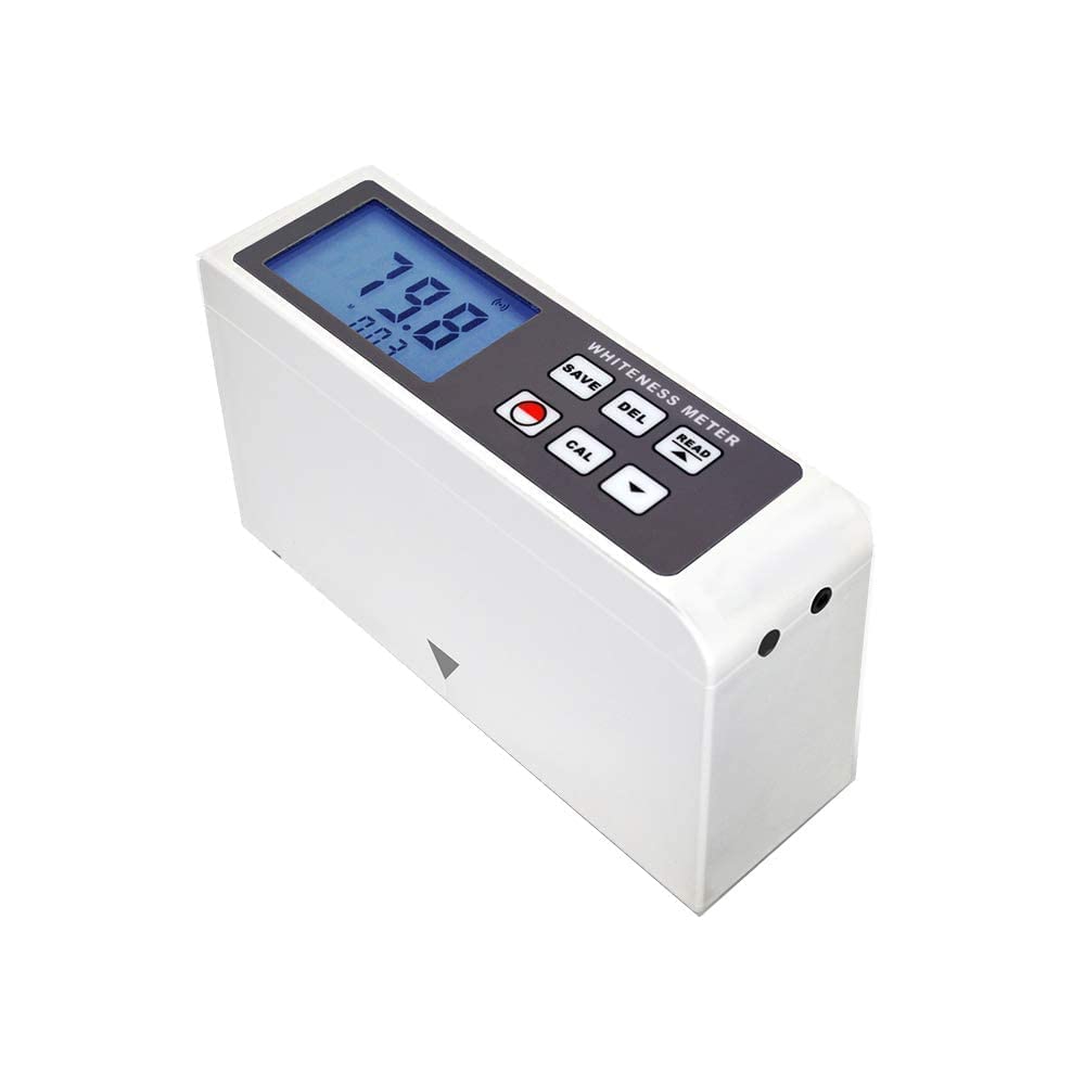 YFYIQI Digital Whiteness Meter Material Surface Whiteness Measurement Equipment Leucometer with Measuring Range 0 to 120 Resolution 0.1 Data Memory Function for White Cement Ceramics Flour Salt,Etc
