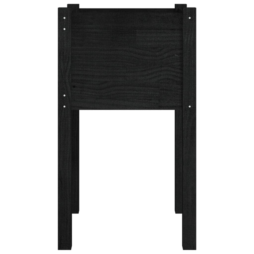Macetero alto 2 unidades, color negro, 40 x 40 x 70 cm, madera maciza de pino, macetas, macetas, macetas, jardineras, jardineras, jardineras, macetas, macetas, macetas, macetas, maceteros de