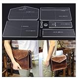 template deutsch kostenlos * size:30*22*7 N / A 1 Set DIY Handmade Acrylic Leather Men Crossbody Bag Shoulder Bag Pattern Stencil Template