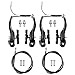 CJBIN Freni Bici V Brake, 2 Paia Freni Bici V Brake Alluminio con Cavo Pinza Freno Bicicletta per Maggior Parte delle Bici Freni a Cavo Set di Ricambio Tipo V Brake per Bici da Strada MTB