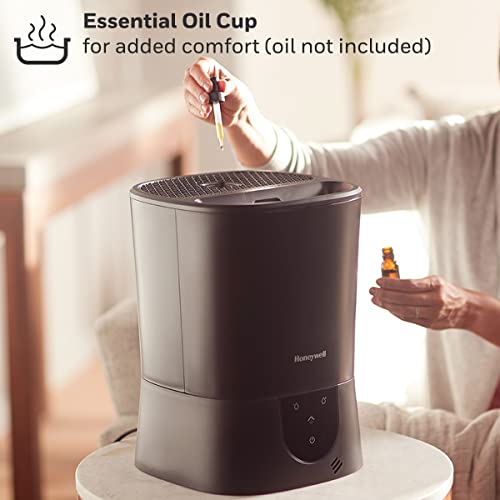Honeywell Easy-to-Care Filter Free Warm Mist Humidifier, Medium Rooms, 1.5 Gallon Tank – Humidistat for Bedroom, Home or Office Black - Image 6