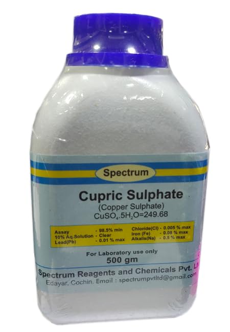 SPECTRUM COPPER SULPHATE 98.5% (CUPPRIC SULPHATE) 500GMS-image-49