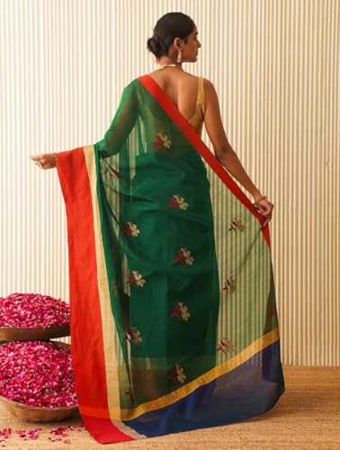 Jaypore chanderi silk saree – image 4