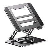 Protection contre la tension du cou : conçu avec une inclinaison ergonomique, ce support pour ordinateur portable positionne l'écran à une hauteur et un angle optimaux, réduisant au minimum l'inconfort au cou pendant de longues heures de travail ou de divertissement sur l'ordinateur