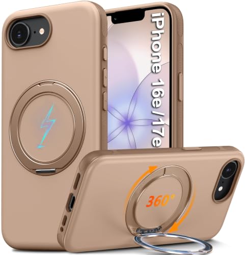 Oterkin for iPhone 17e/16e Case with 360° Spin Mag-Stand, Color-Blocking by Oterkin - Used condition - US$14.14