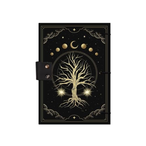 Image of Tree Moon Diary Notebook 7x5 Inch 160 Pages Unruled Journal for Writing