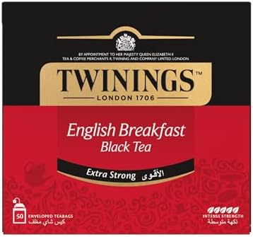 Twinings English Breakfast Extra Strong Tea, 50 Tea Bags