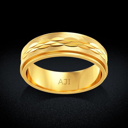 Image of Joyalukkas 22KT Noble Texture Gold Ring | Gift For Men & Boys |BIS & HUID Hallmarked