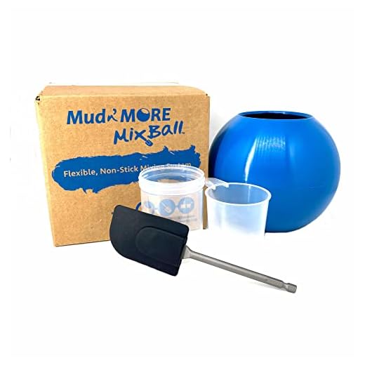 Mud n’ More MixBall – Mixes Quick-Setting Drywall Mud, Paint, Grout, Mortar and More. Mixes Fast and Smooth with Any Drill. Easy Clean-Up, Wet or Dry