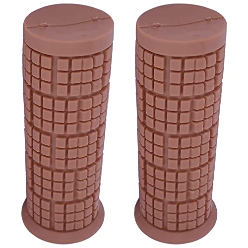 Cyclingcolors Bike Handlebar Grips System Gripshift 7/8" 22Mm 85Mm Comfort Soft Mtb Road City (Brown) #TOP2
