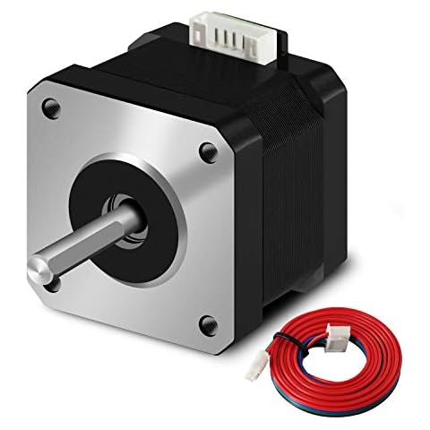 iMetrx 1PCS Nema 17 stepper motor 42x38mm 1.5A-3.8V 2 phase 4 wires 1.8 degrees with 39.3 inch cable for Creality CR-10 10S Ender 3 3D printer/CNC extruder and Y-axis (42-38) Cover