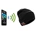 Soundbot® SB210 HD Stereo Bluetooth 4.1 Wireless Smart Beanie Headset Musical Knit Headphone Speaker Hat Speakerphone Cap,Built-in Mic (BLK/BLK)